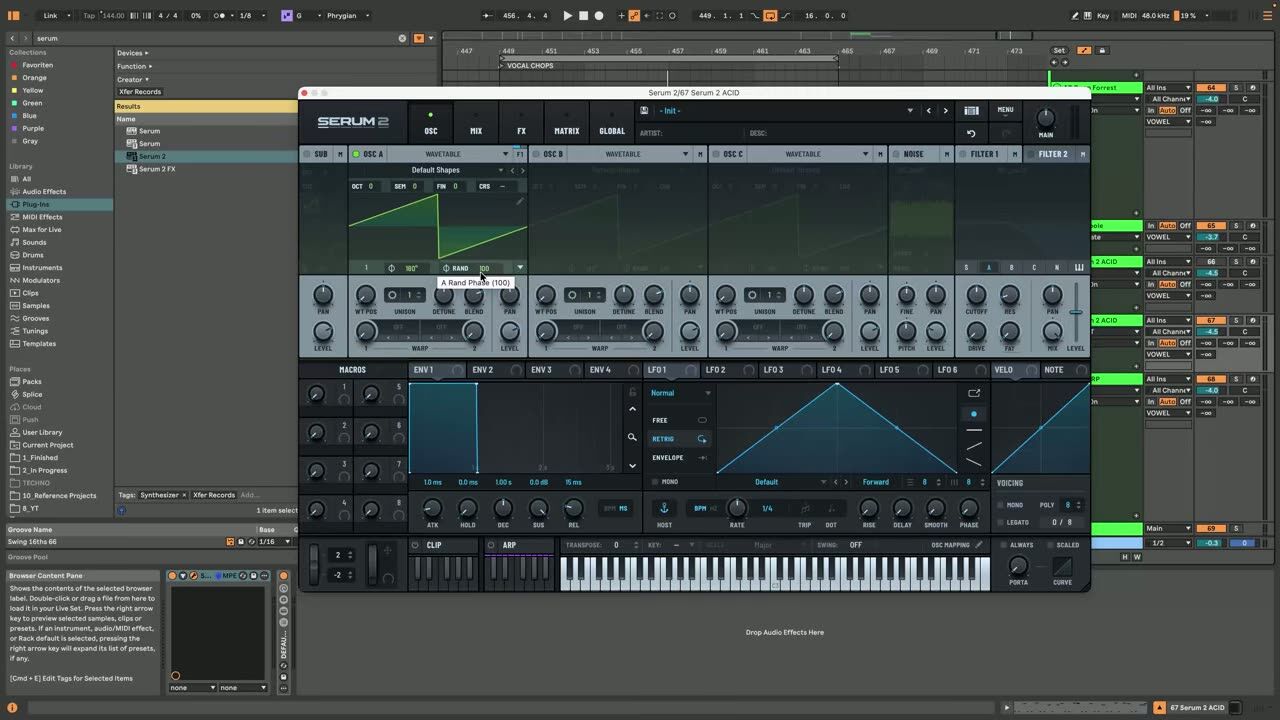 The acid sound demo — screenshot from the video