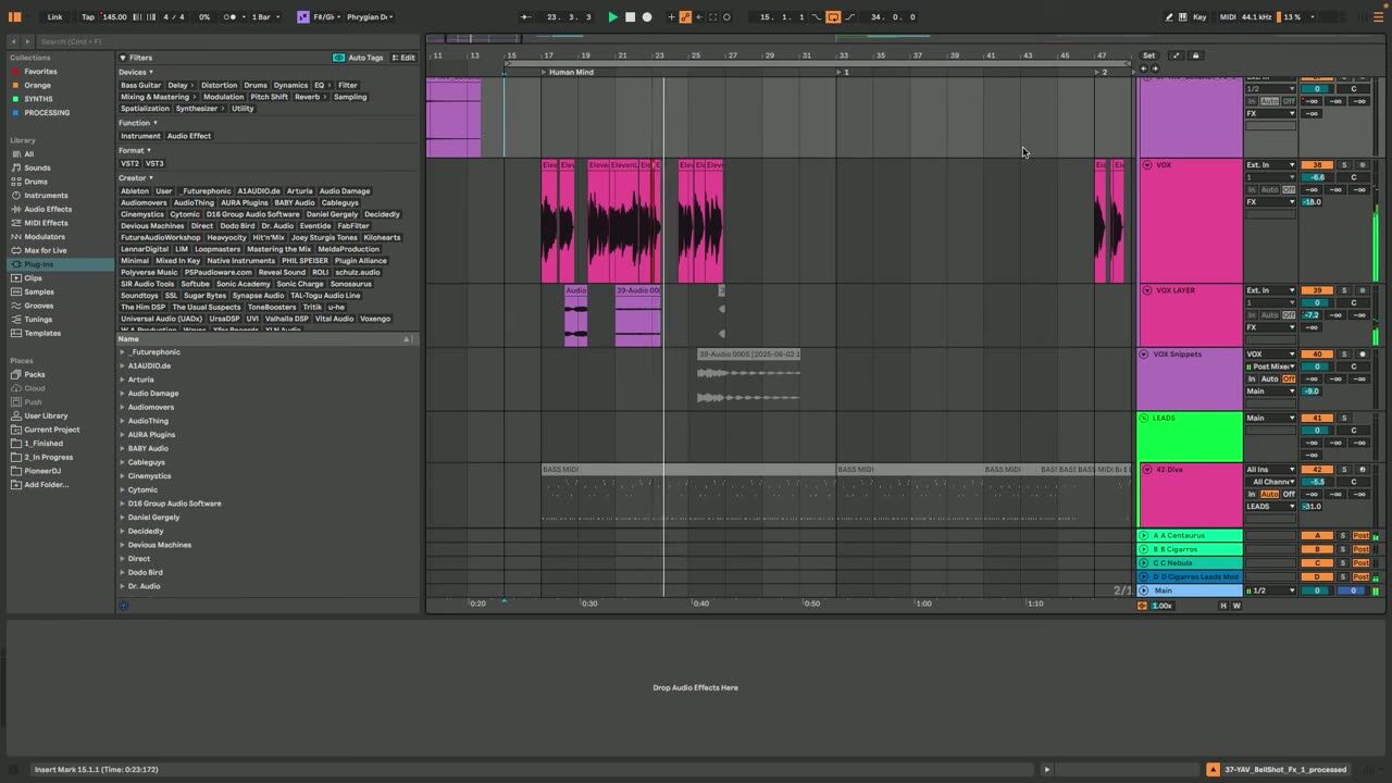 Process into hooks and FX — screenshot from the video