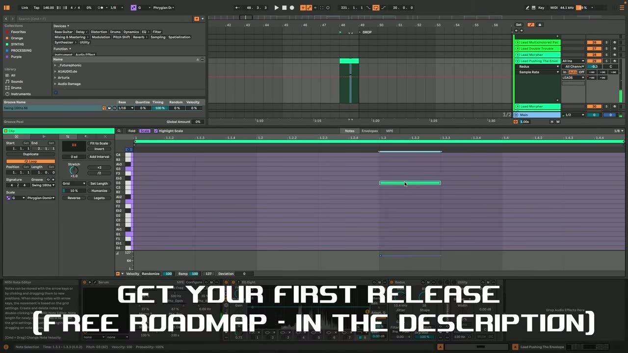 Drive it with rhythm and repetition — screenshot from the video