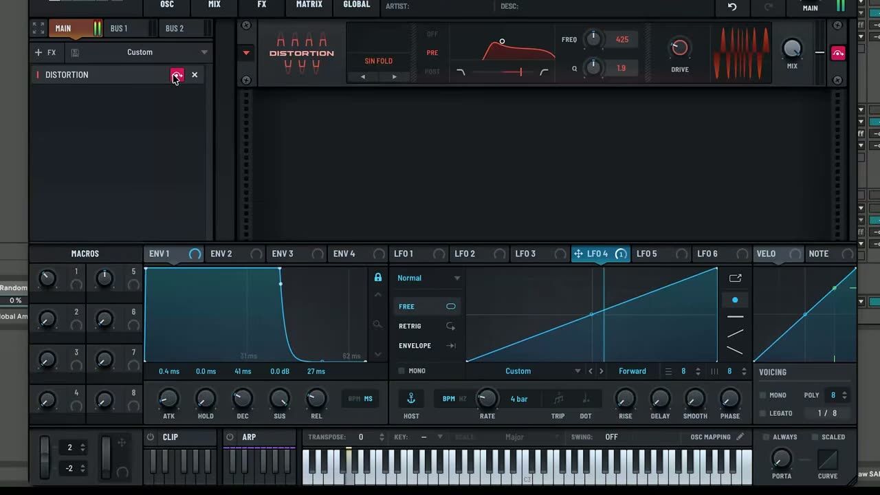Shape an aggressive source sound — screenshot from the video