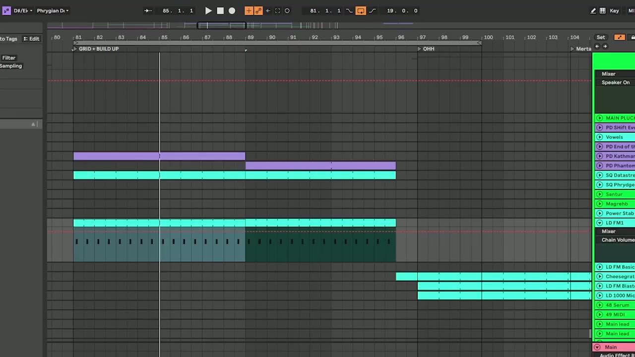 Add an offbeat stab — screenshot from the video