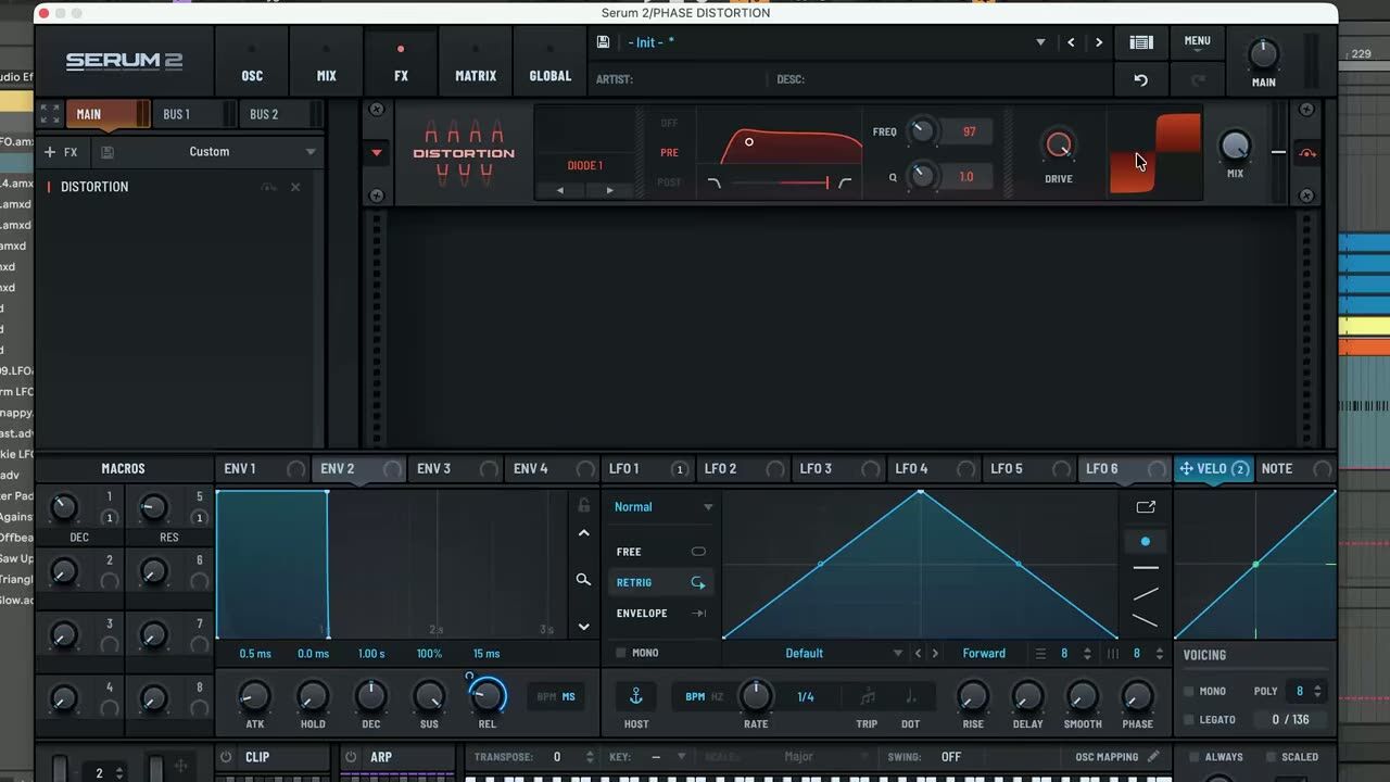 Phase distortion FM — screenshot from the video