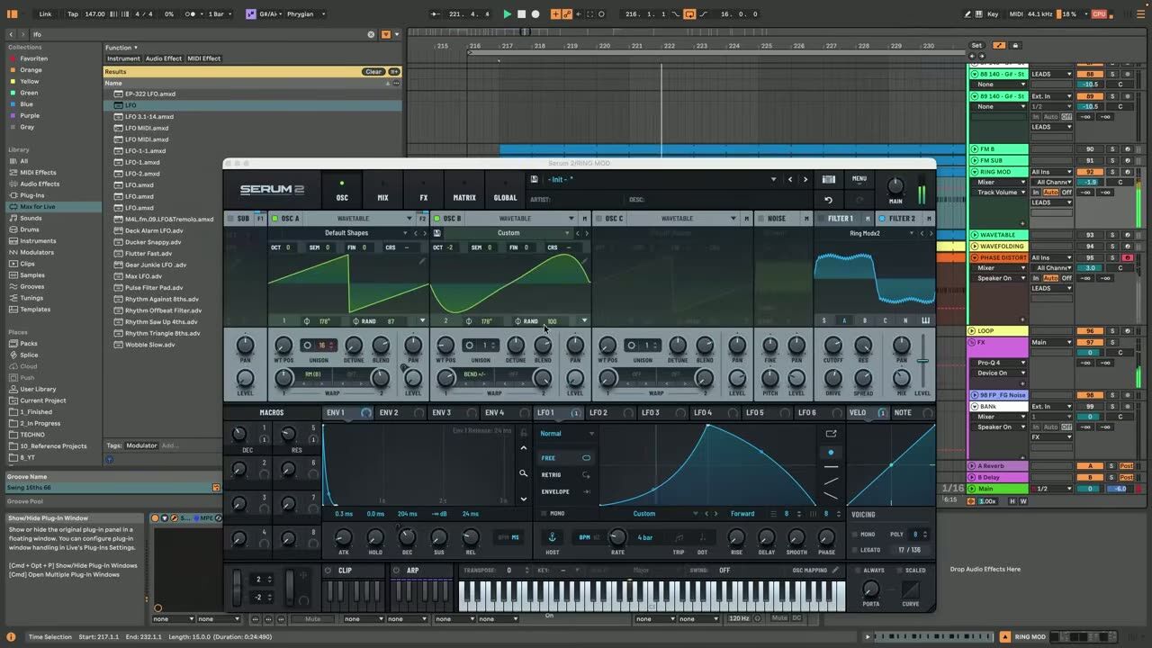 Ring modulation FM — screenshot from the video