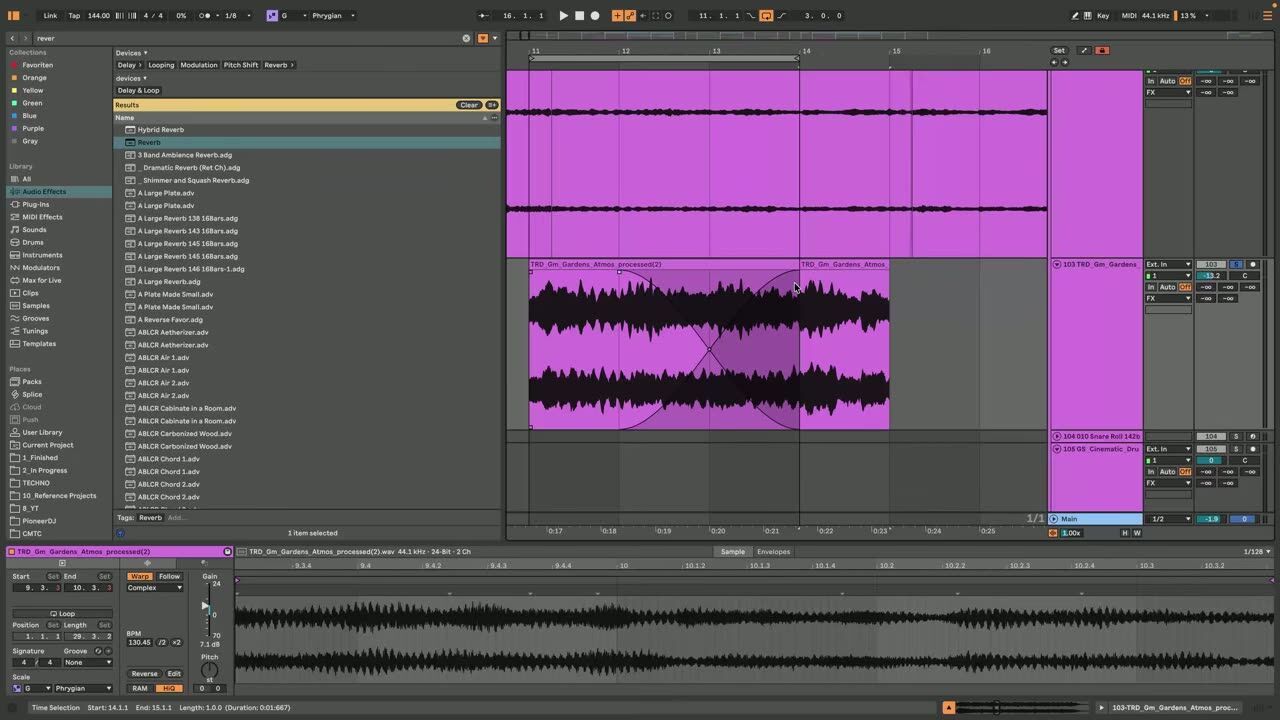 Create the seamless crossfade loop — screenshot from the video