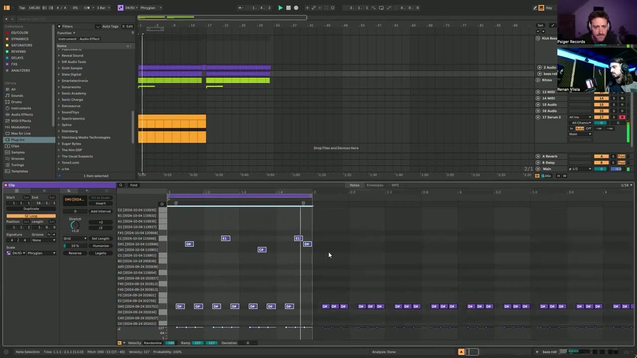 Align basslines and melodies — screenshot from the video