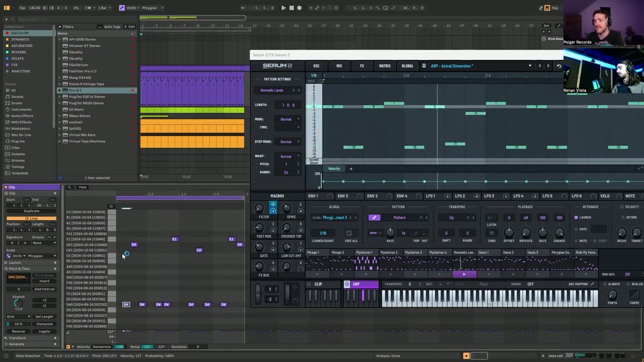 Macro modulation for tension and movement — screenshot from the video