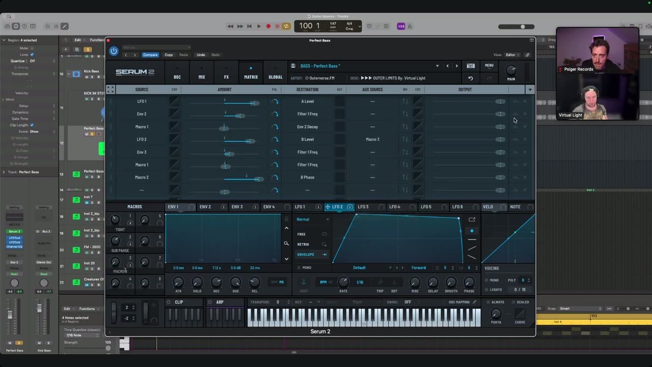 Getting a melodic idea fast — screenshot from the video