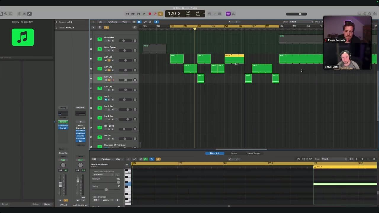 Jamming ideas together — screenshot from the video