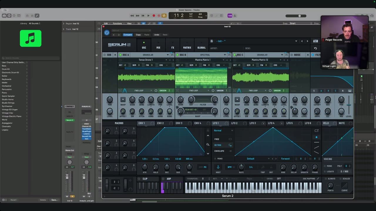 Layering textures — screenshot from the video