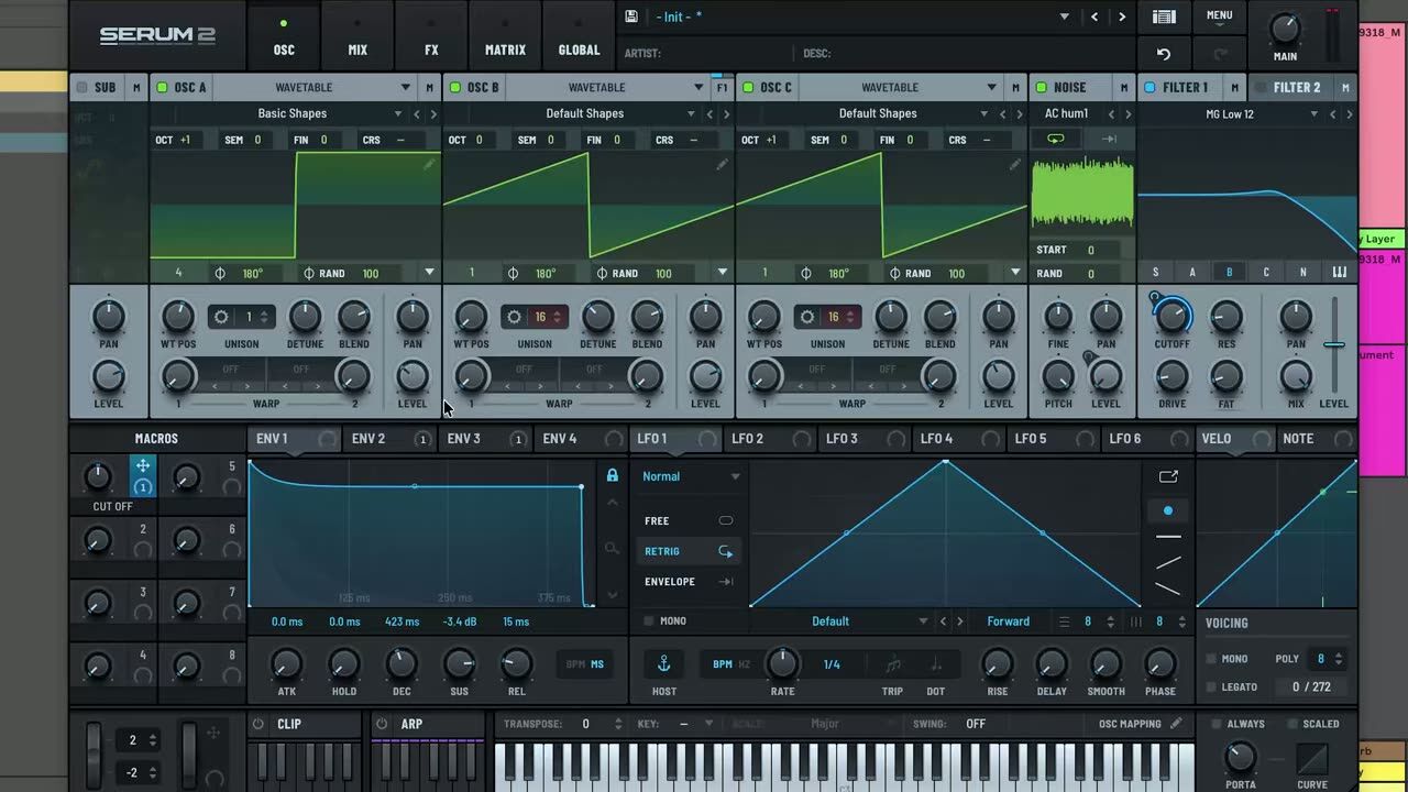 The patch in Serum 2 — screenshot from the video