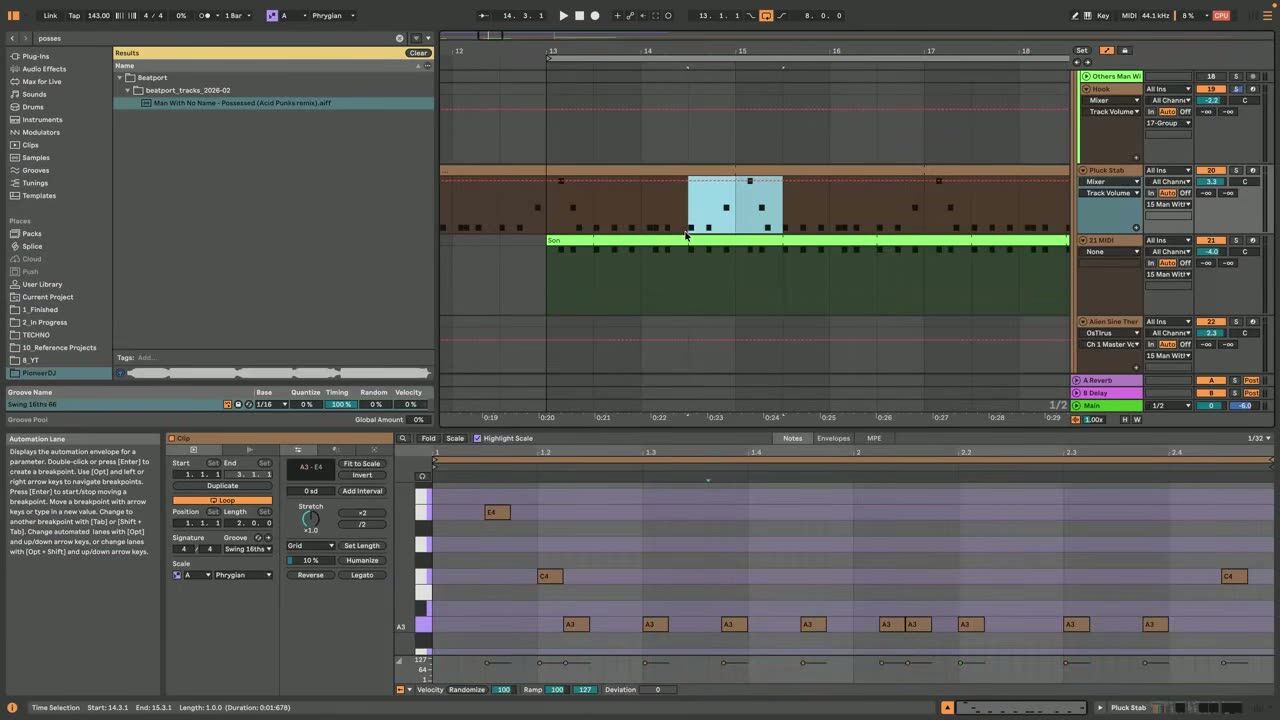 Using the Son Clave rhythm — screenshot from the video