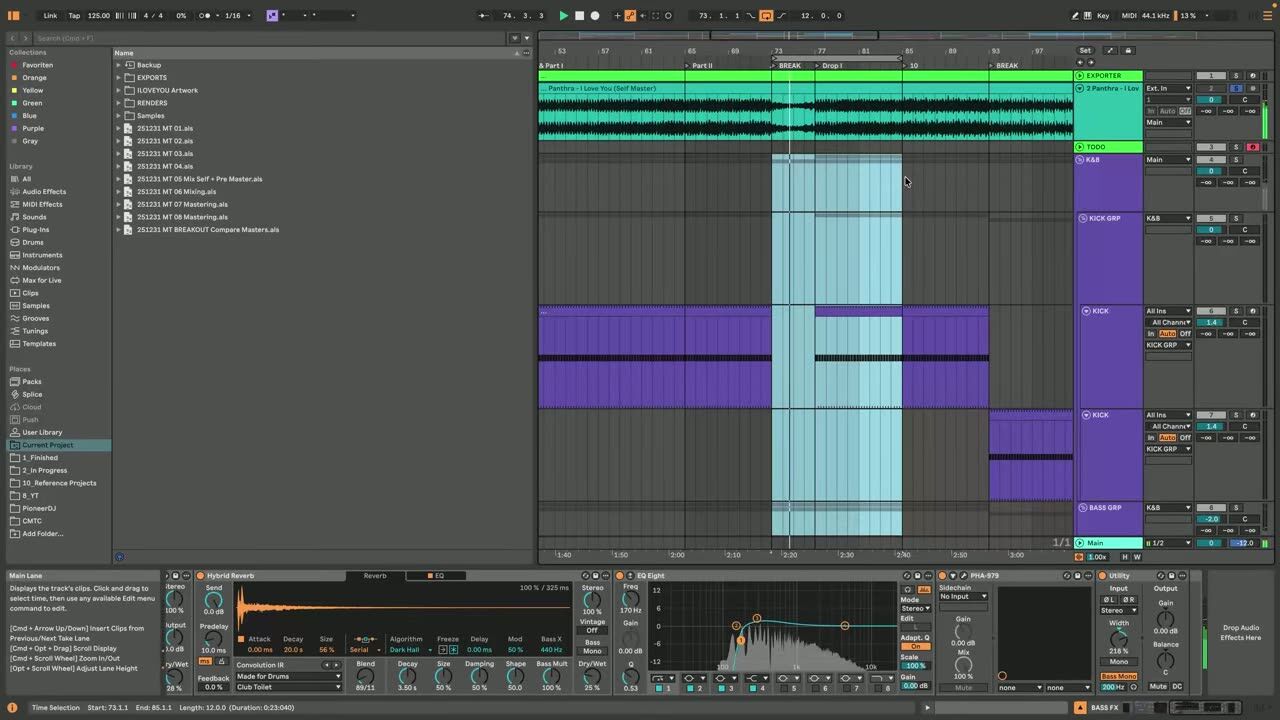 Tension and release over time — screenshot from the video