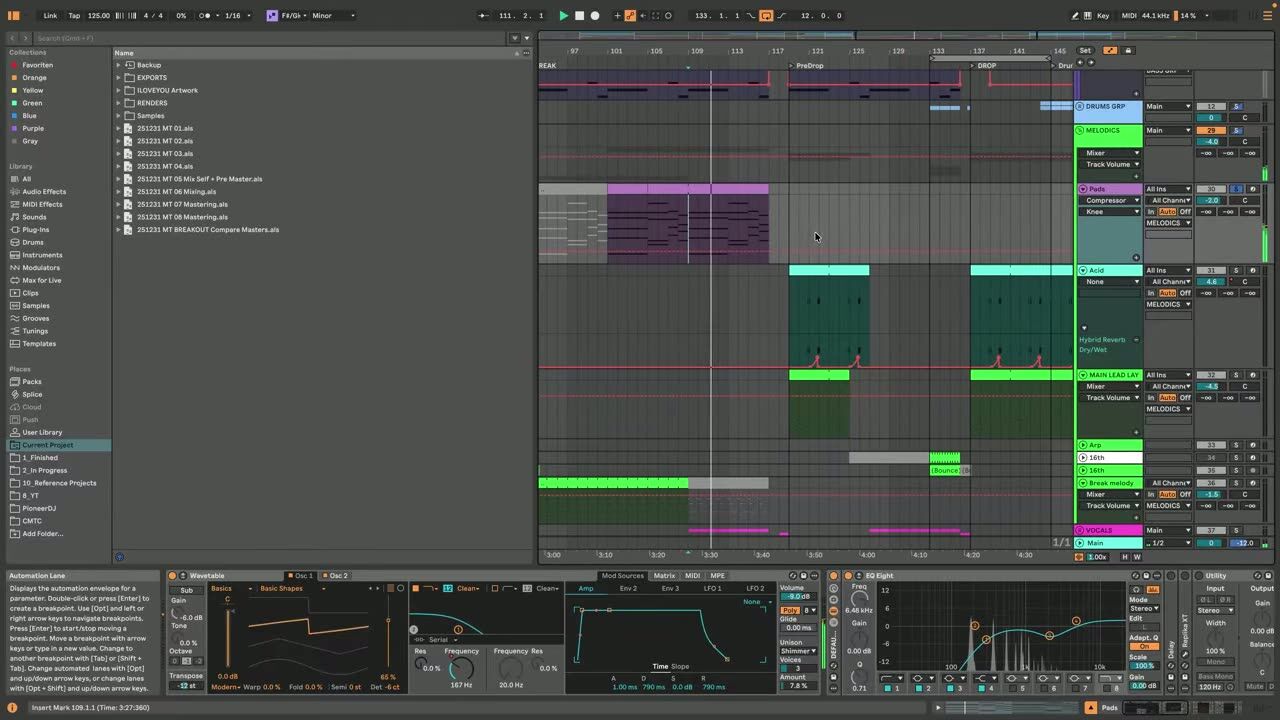 Evolving arrangements and emotion — screenshot from the video