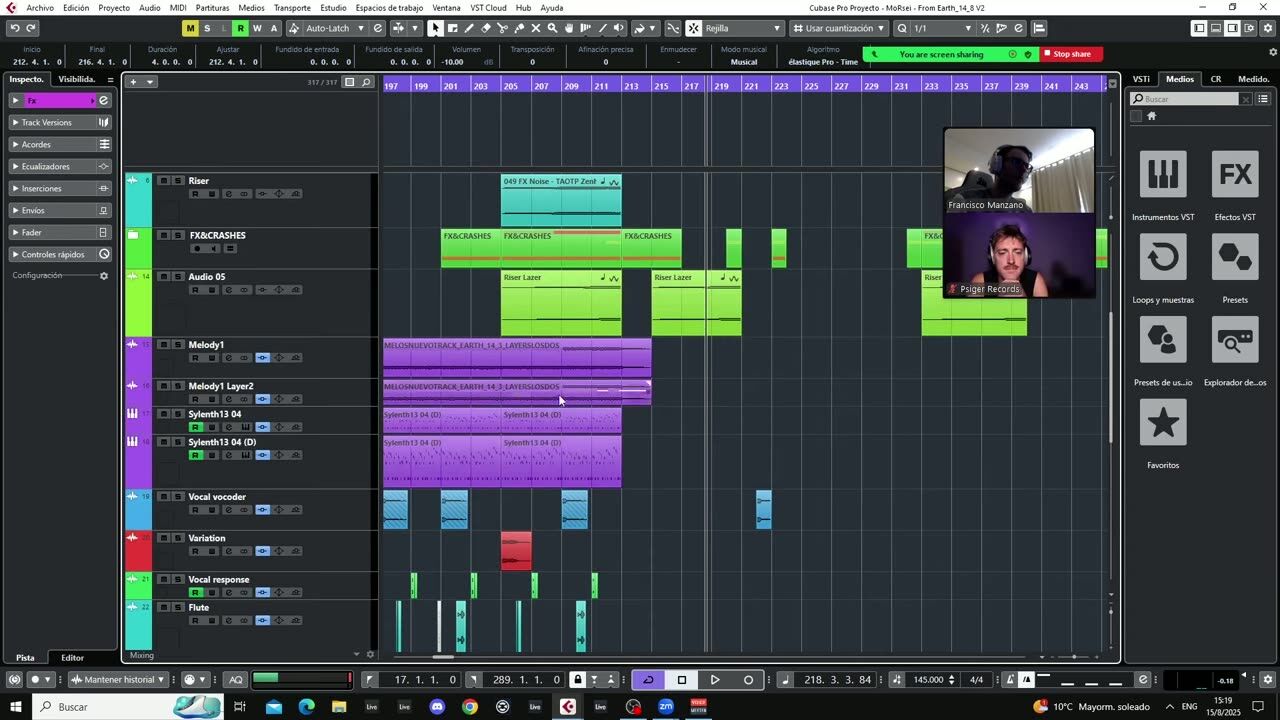 Layering sounds for impact — screenshot from the video