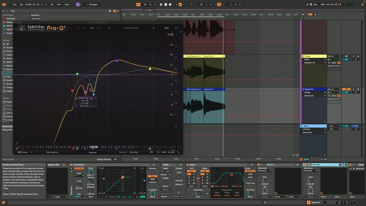 Placing the processed vocal in a psytrance arrangement
