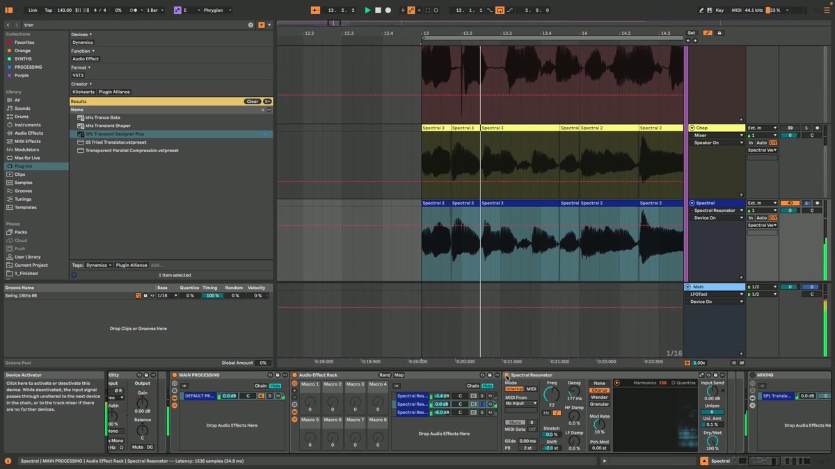 Reverb and delay on the vocal channel in Ableton