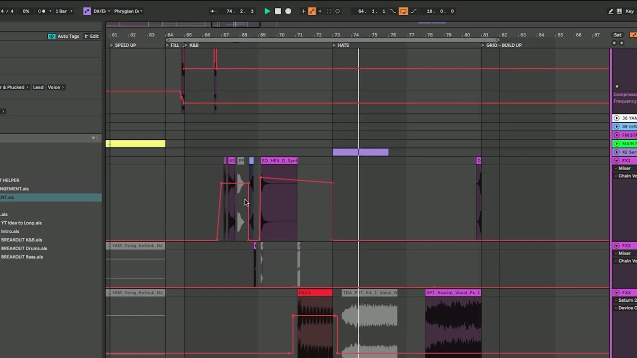 Keep the arrangement moving — screenshot from the video