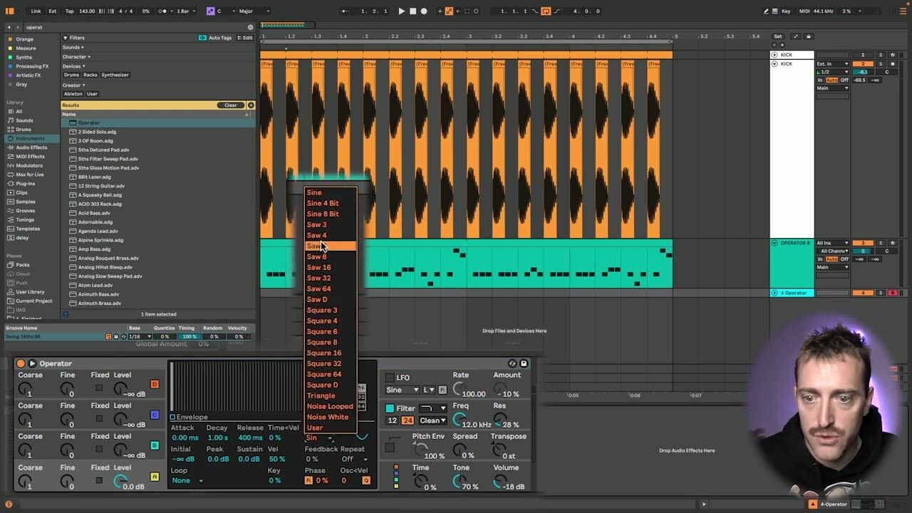 Select a wave — screenshot from the video