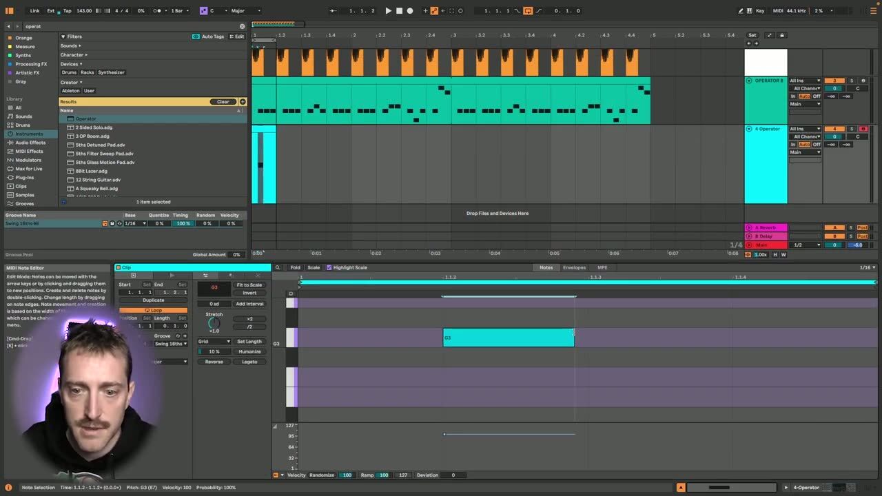 Program the MIDI — screenshot from the video
