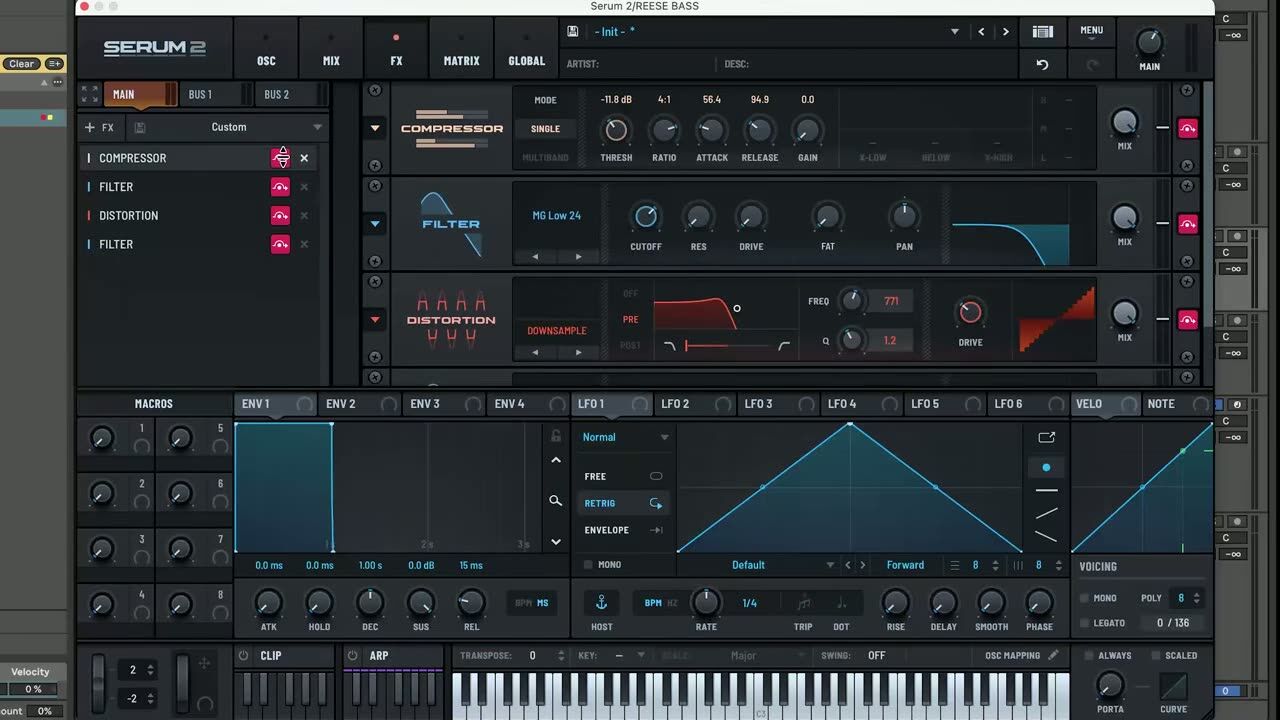 Shape the growl with filtering — screenshot from the video