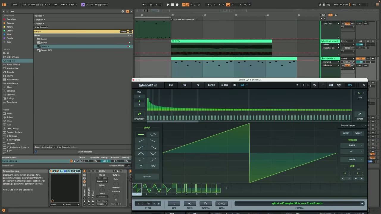The drift fix and choosing the right note — screenshot from the video