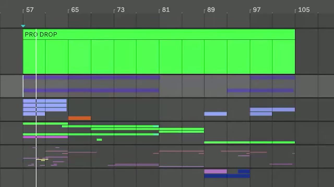 Amateur vs pro drop, same sounds — screenshot from the video