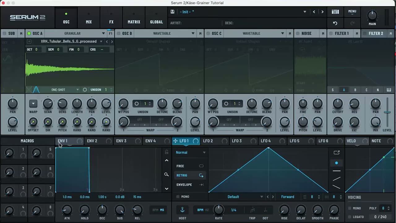 The granular bell demo — screenshot from the video