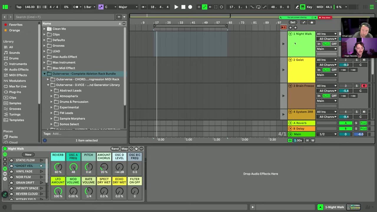 What sound generator racks do — screenshot from the video