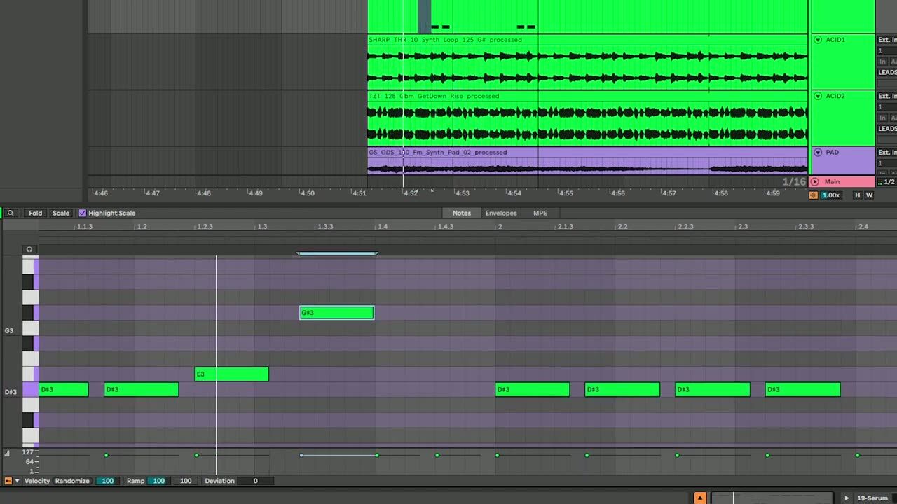 Replace the melody — screenshot from the video