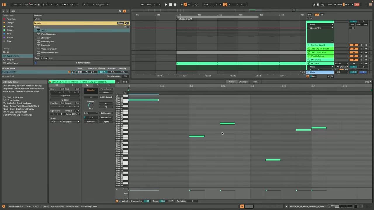 Randomise the pitch — screenshot from the video
