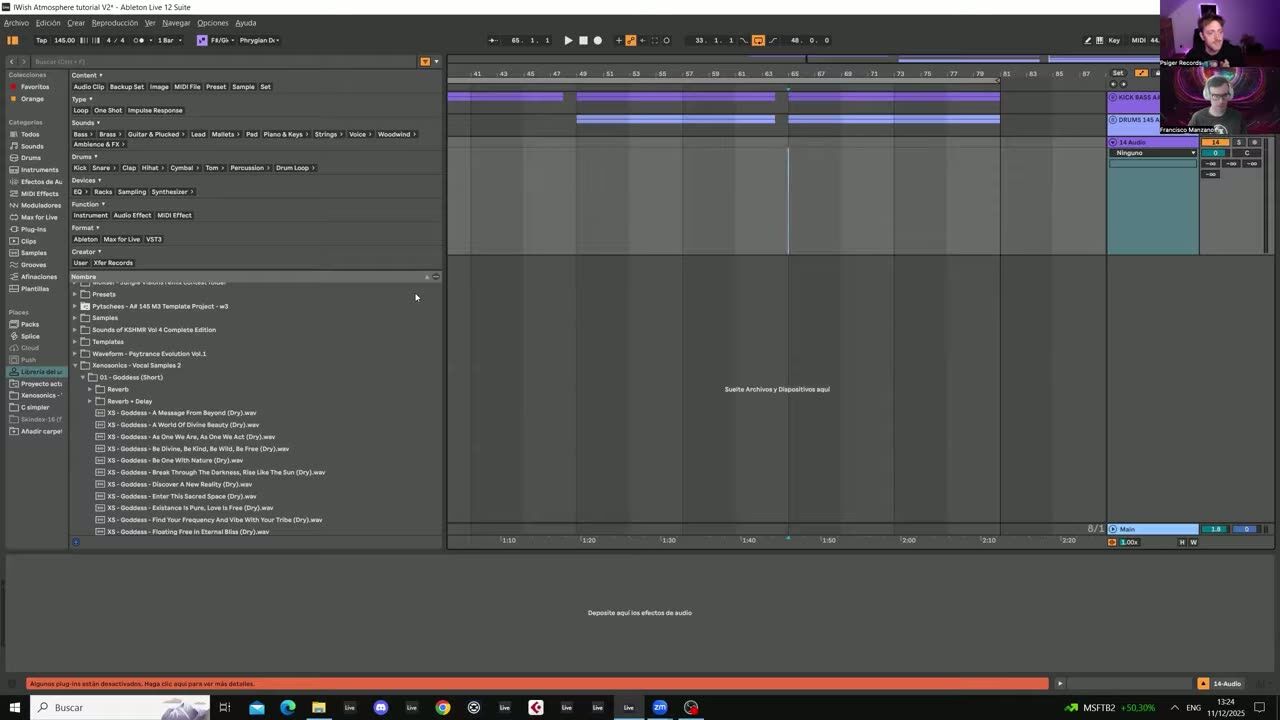 Choose and prepare the vocal sample — screenshot from the video