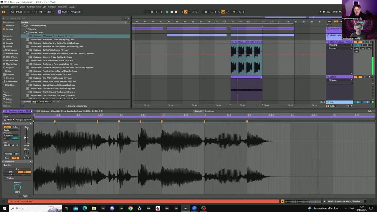 Sync vocals with quantize — screenshot from the video