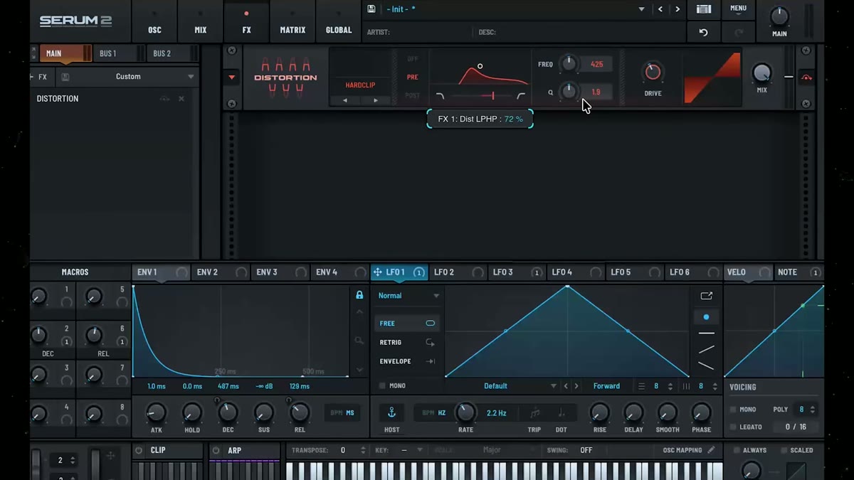 Layering the vox lead with octaves and movement
