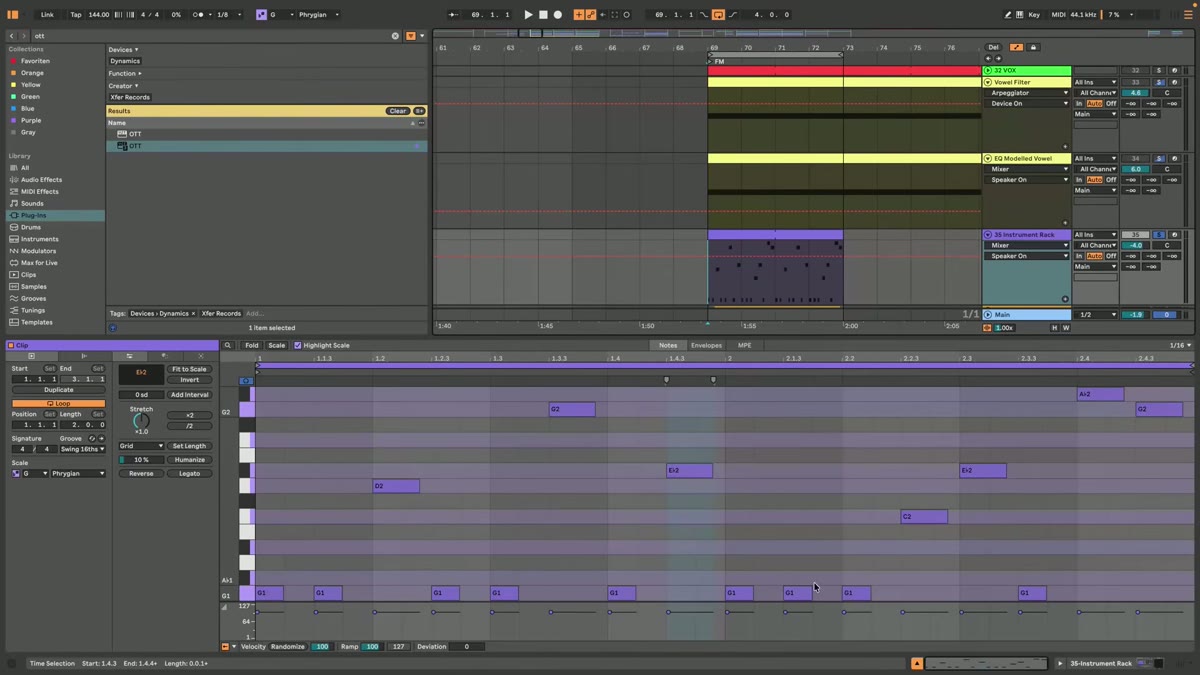Adding LFO and automation movement to the lead